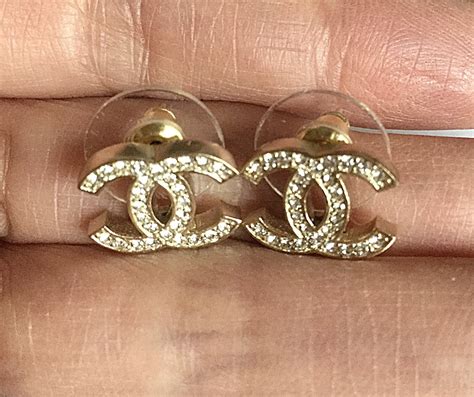 chanel earrings gold|genuine chanel earrings uk.